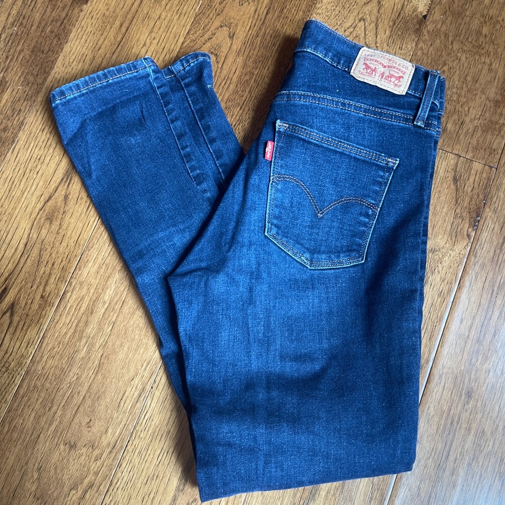 Levi's Blue Denim Slimming Skinny Jeans